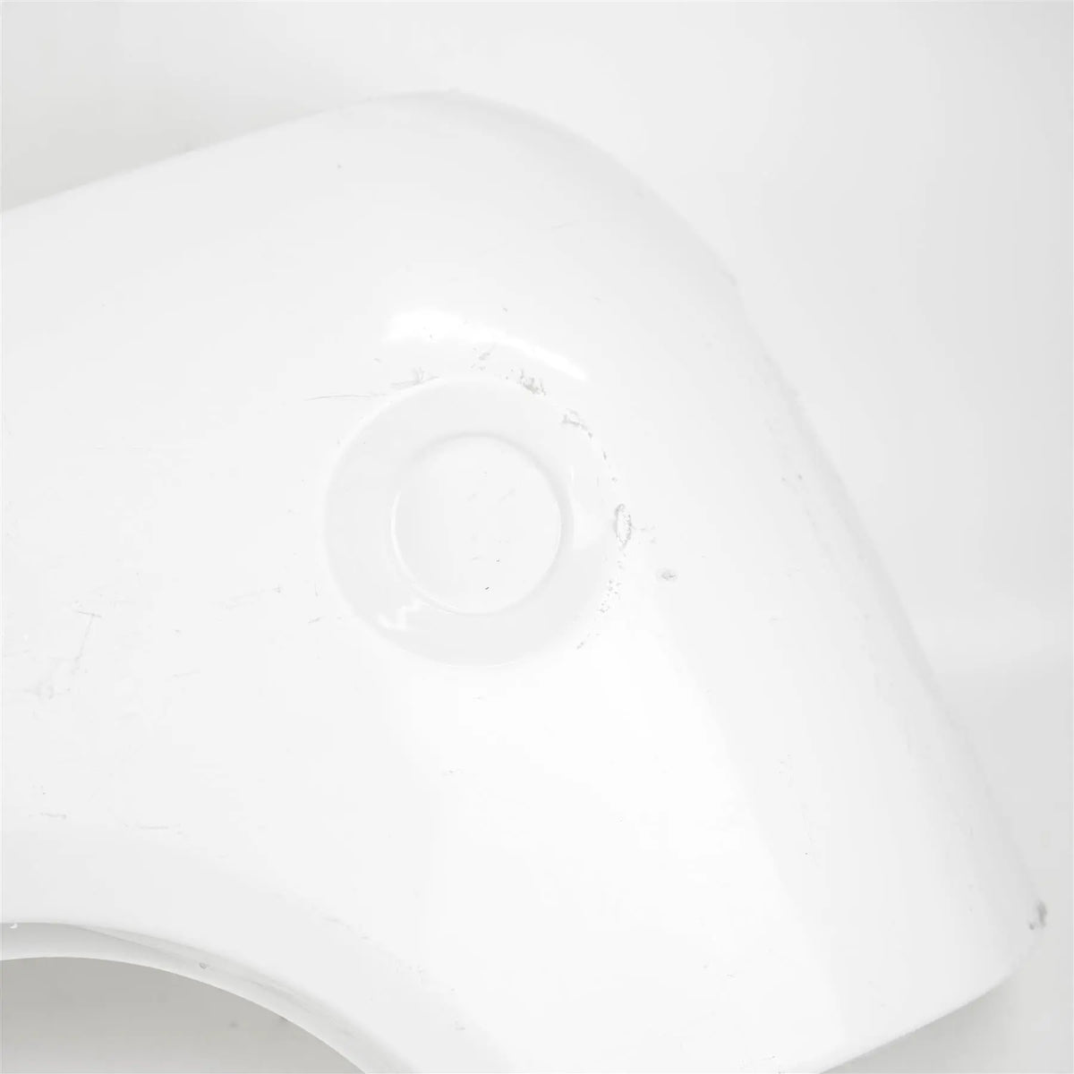 A white Auto-Trail Frontier motorhome nearside bumper.