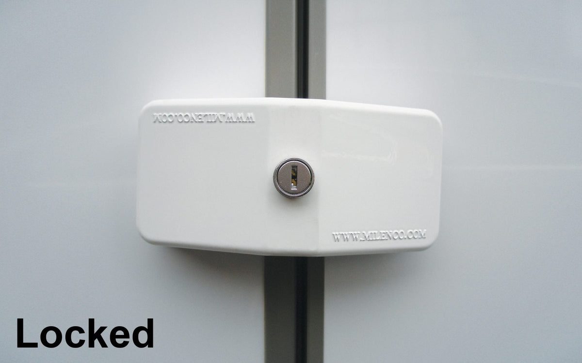 Milenco Door Frame Locks - Singles with 2 keys Milenco