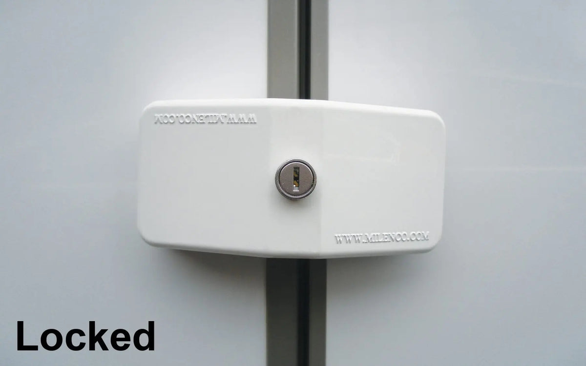 Milenco Door Frame Locks - Singles with 2 keys Milenco