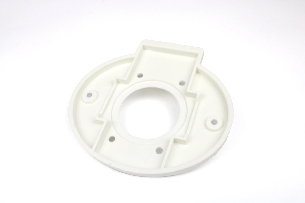 Part of door lock on white background