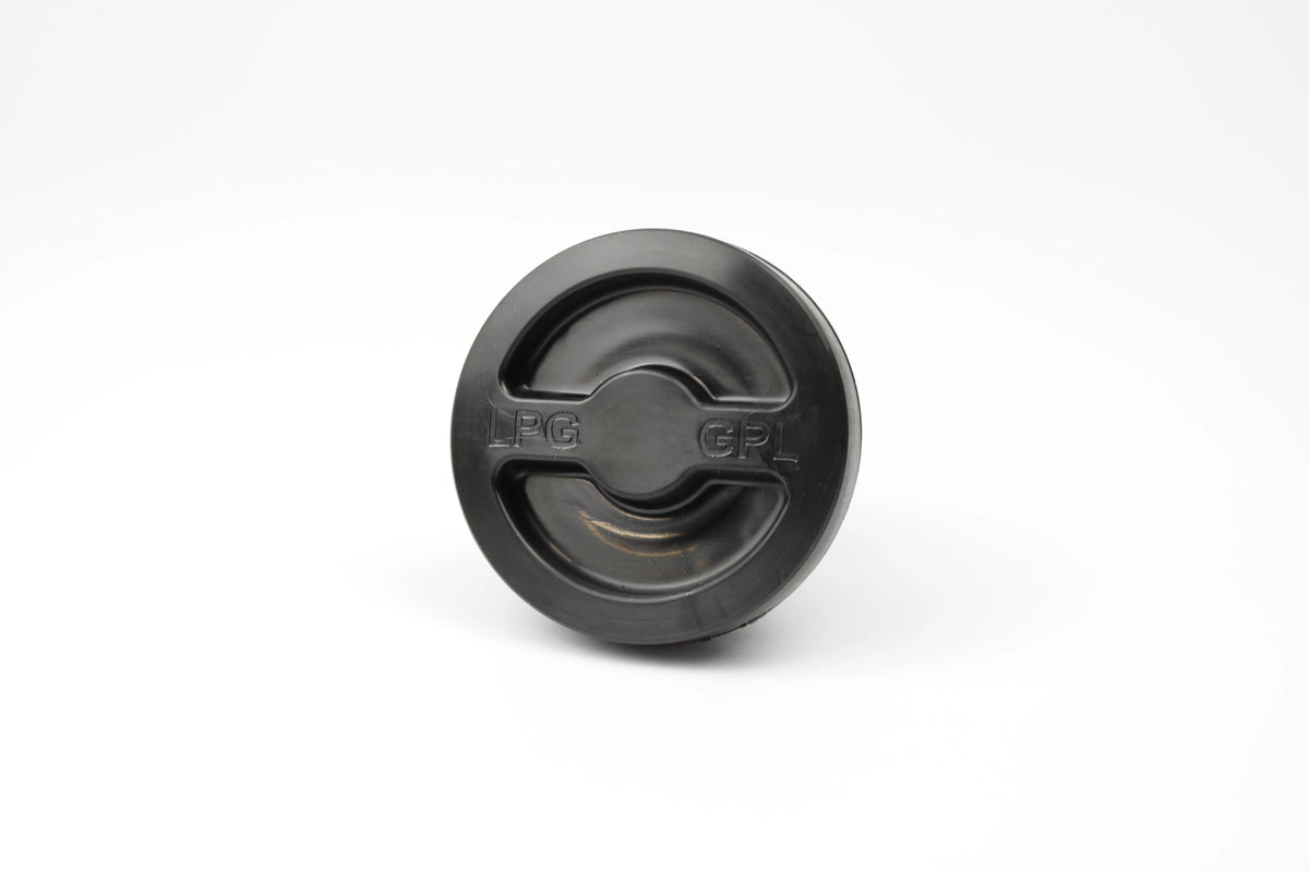 Black Gaslow Replacement Filler Cap on a White Background