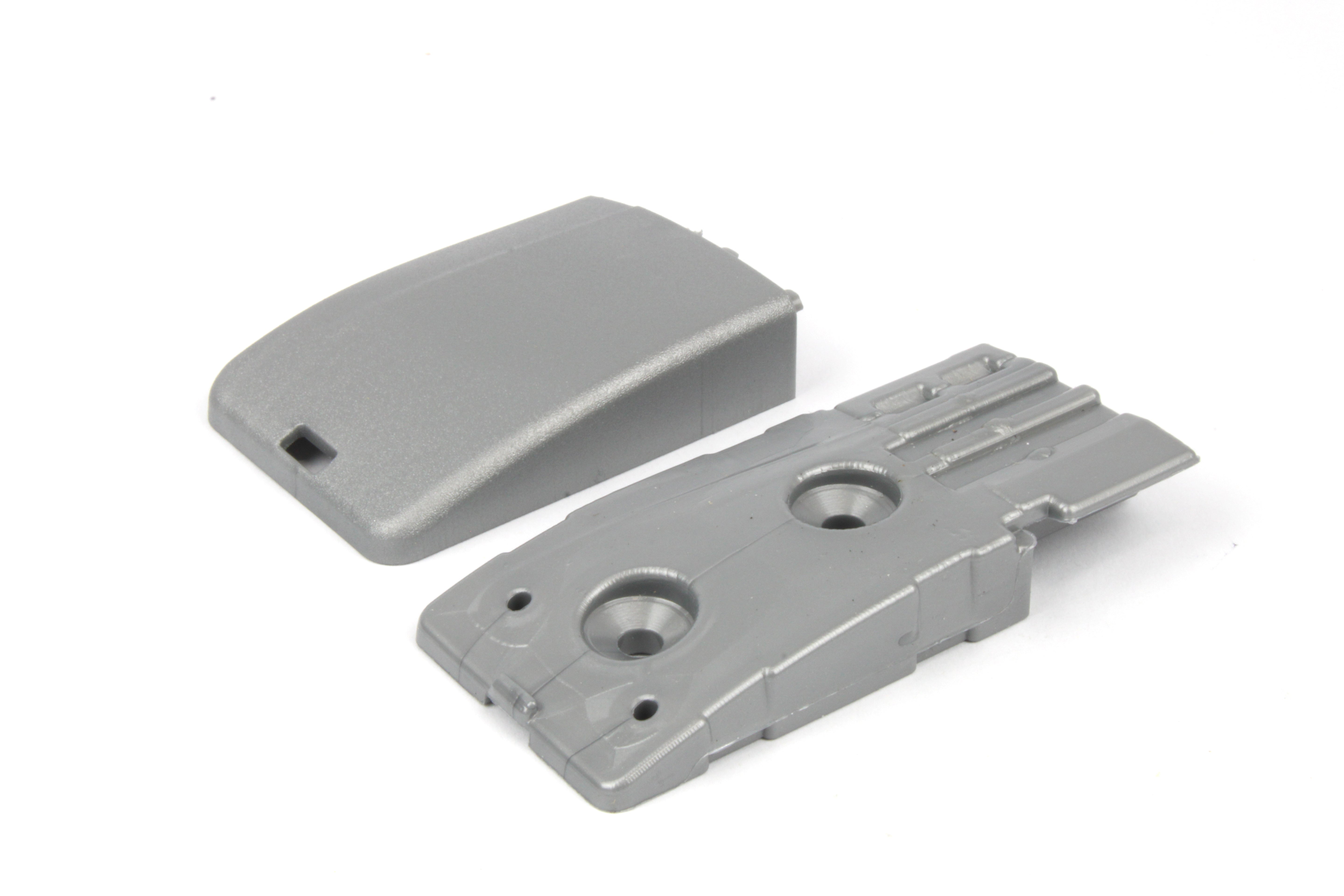 Table rail fixtures on white background