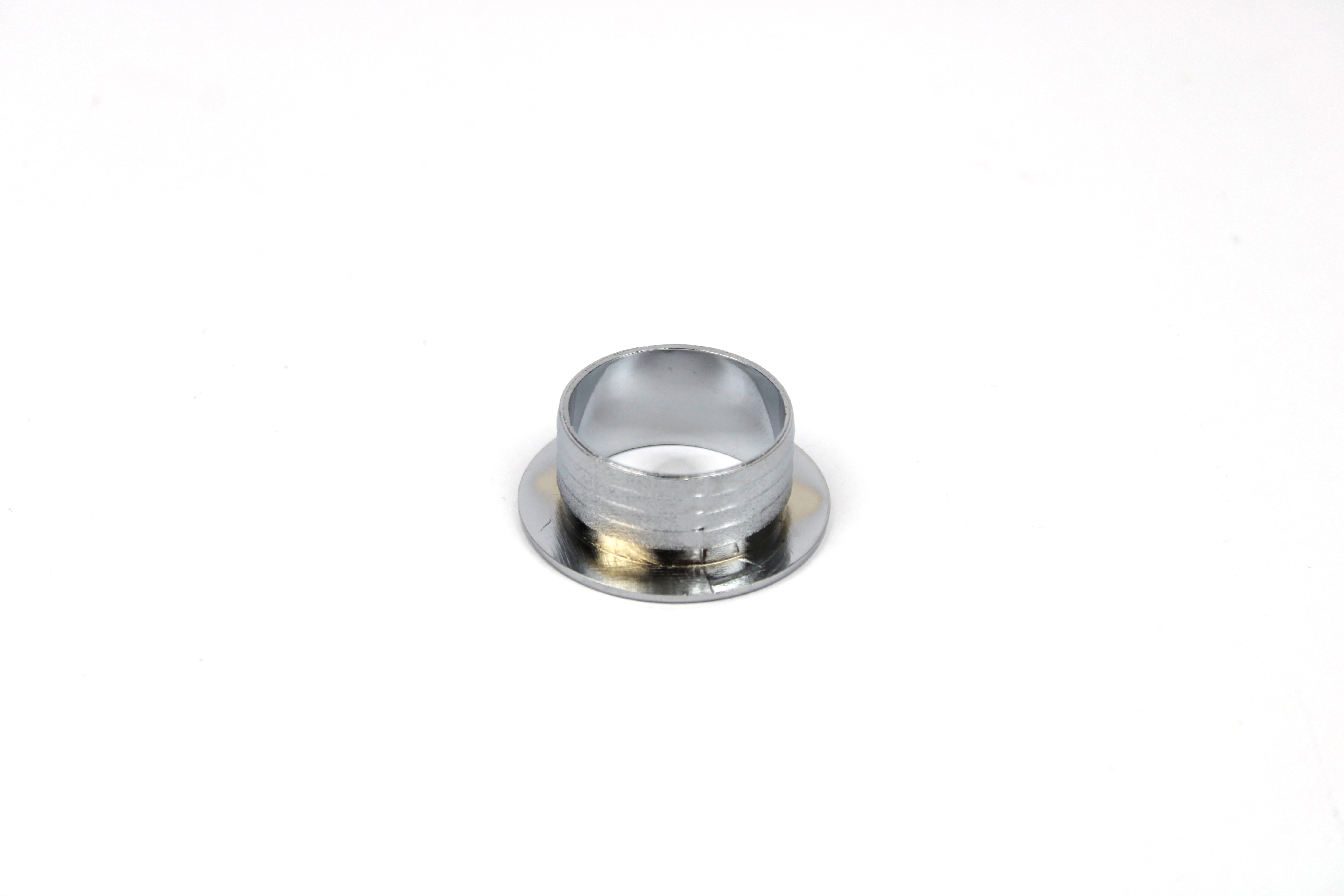 Chrome rosette on white background