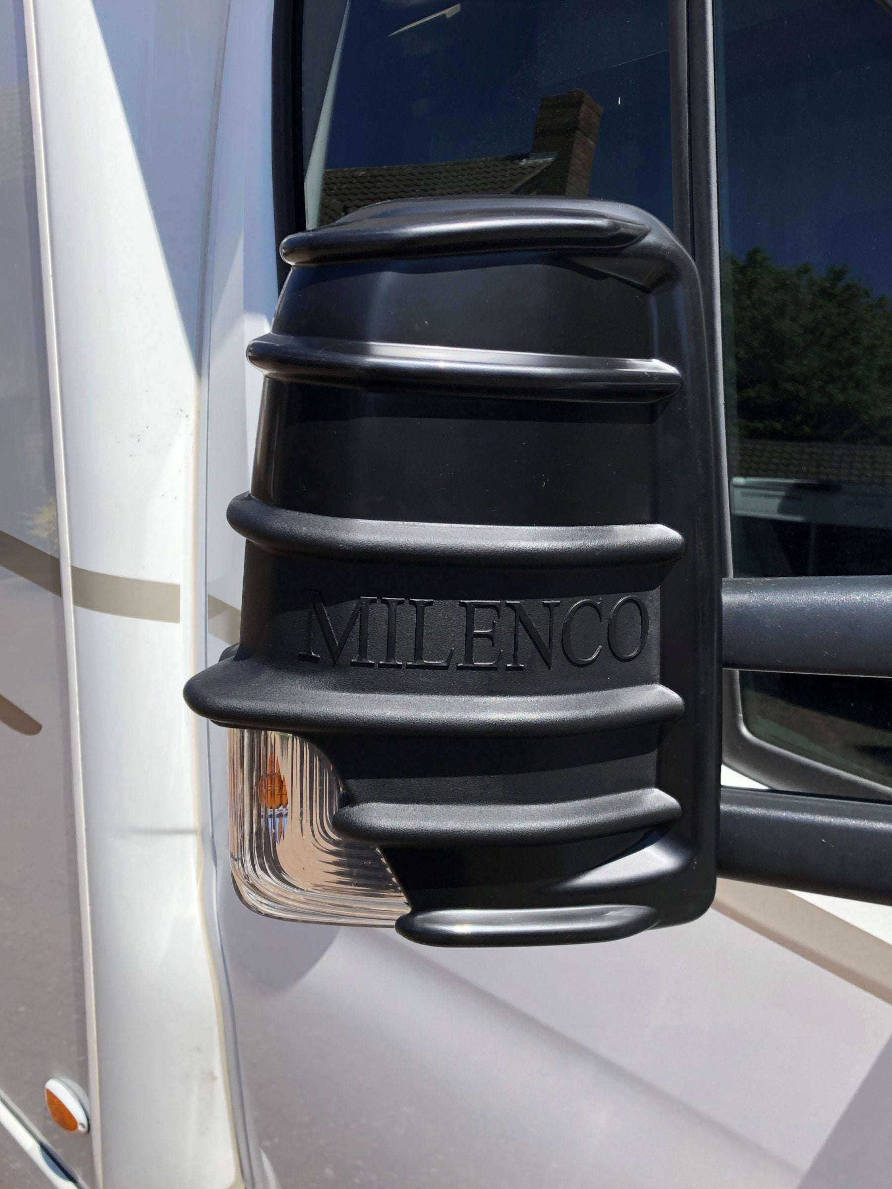 Milenco Sprinter Motorhome Twin Arm Mirror Protectors (Black)
