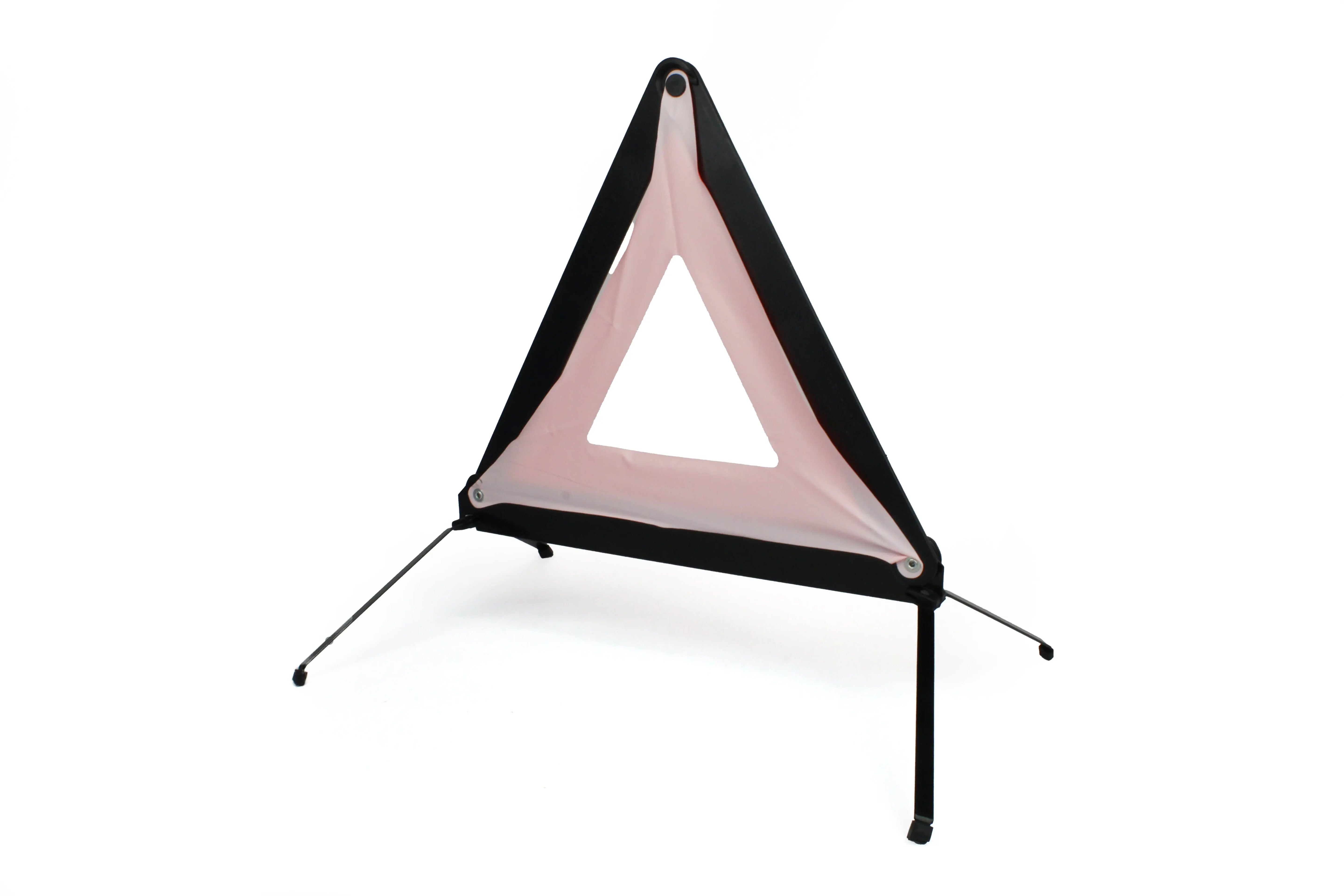 A red reflective AA warning triangle