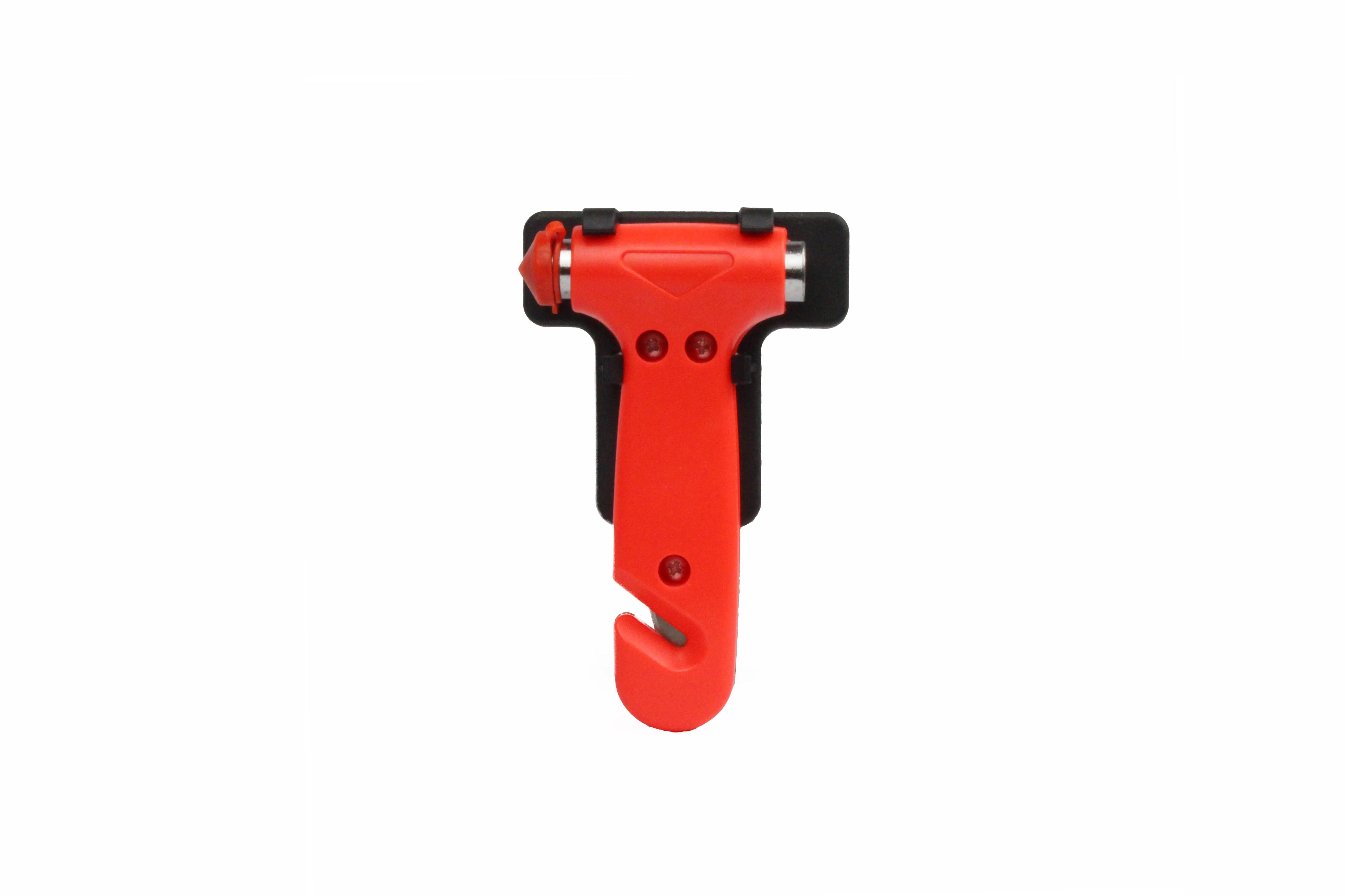 An AA Emergency glass hammer with seatbelt cutter and holder