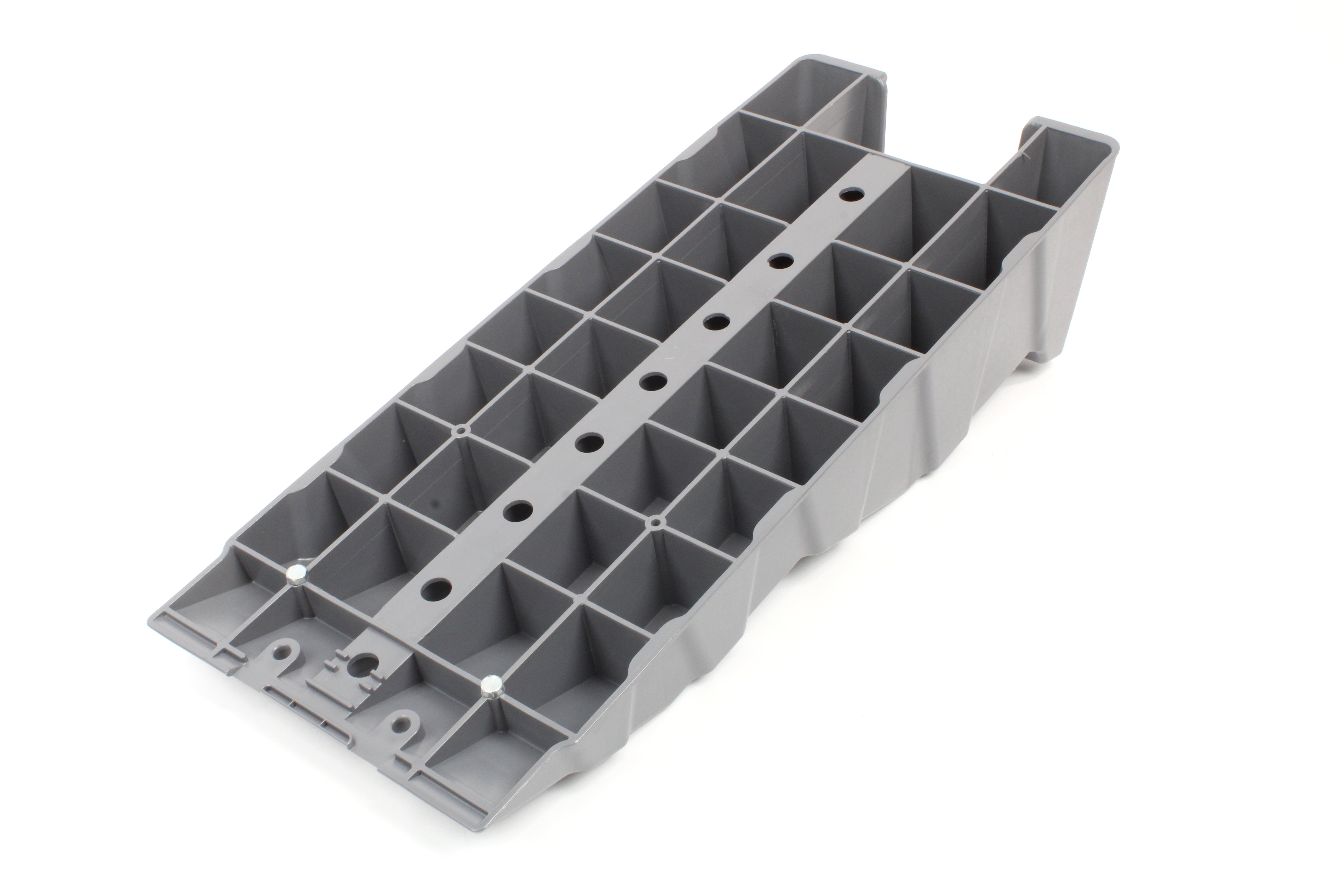 A grey level on a white background