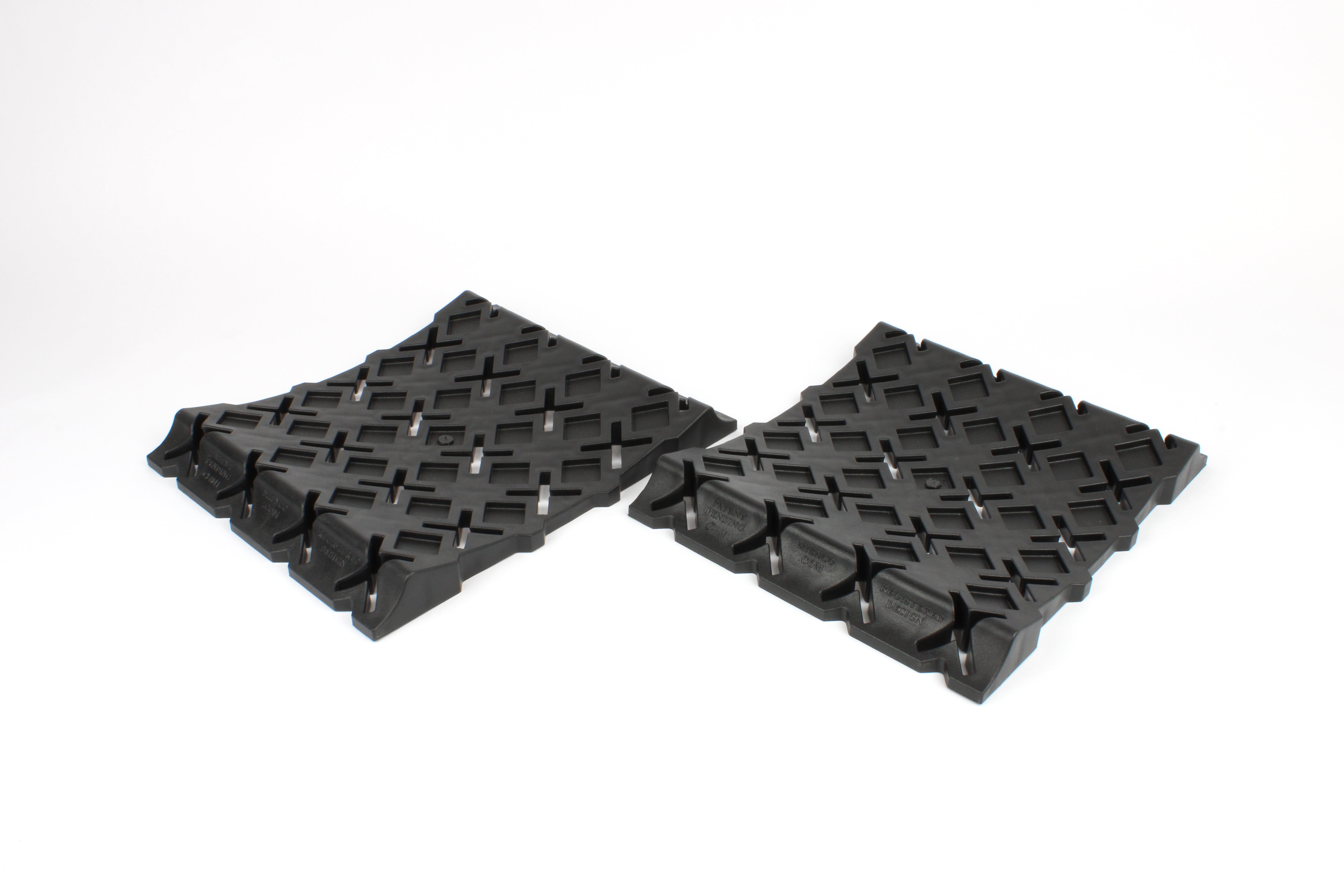 Black level parts on white background