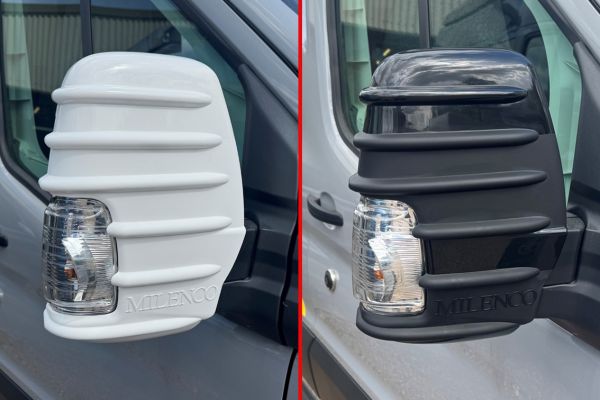 Milenco Transit Short Arm Mirror Protector Bumpers – Premium Wing Mirror Protectors 2014 onwards