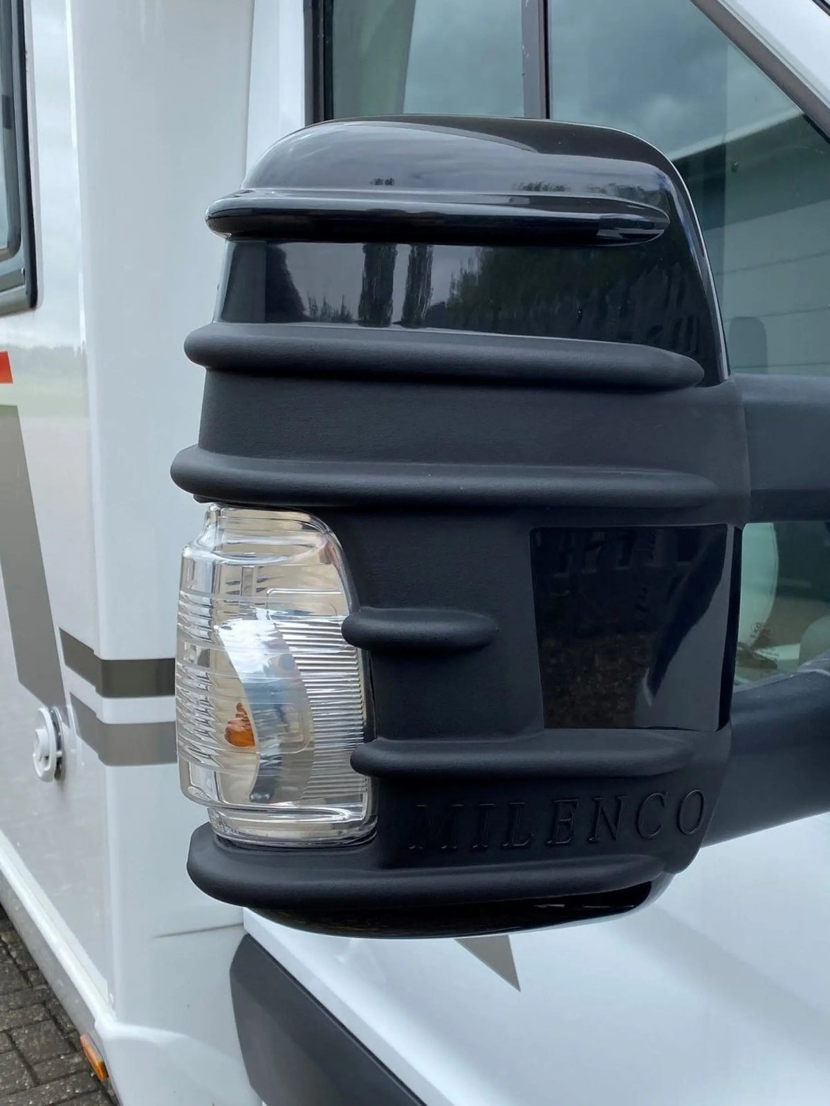 Milenco Transit Motorhome - Twin Arm Mirror Protector Bumpers Milenco