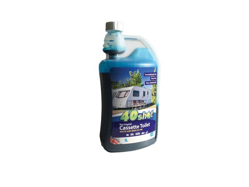 Qualkem 1 Litre 40 Shot Blue Cassette Toilet Fluid
