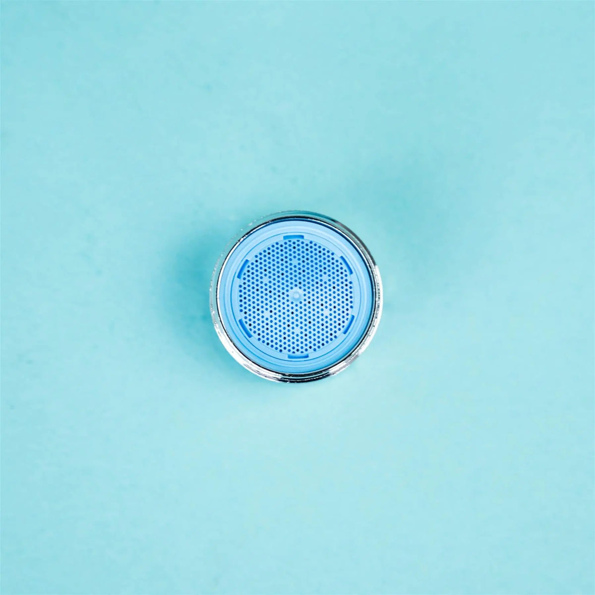 A chrome Dethleffs motorhome tap filter.