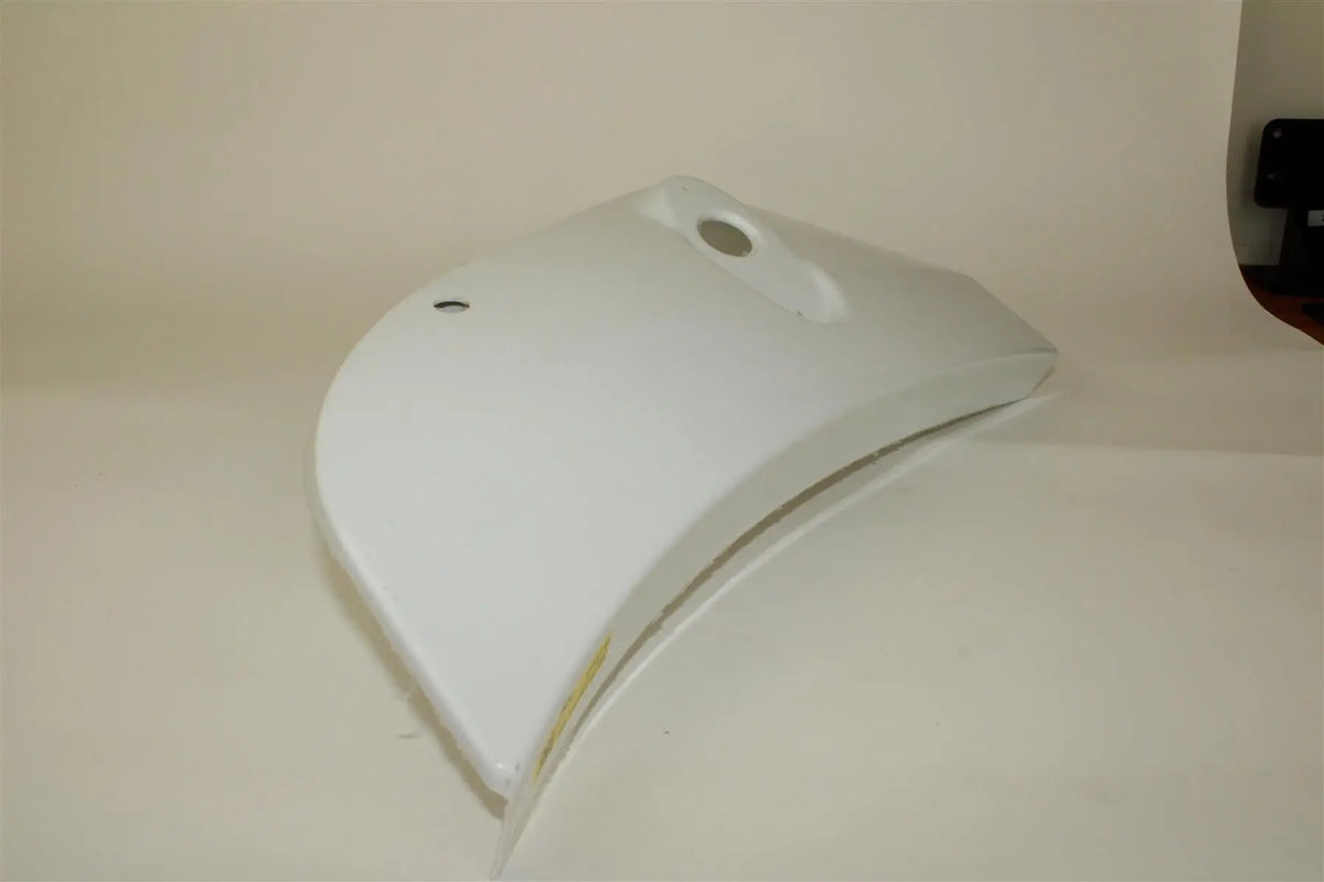 A white Dethleffs motorhome front bumper trim.