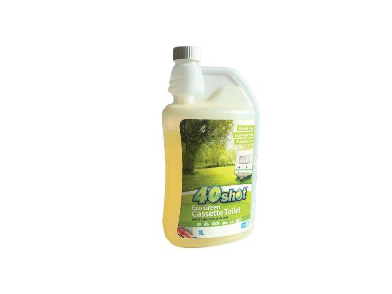 Qualkem 1 Litre 40 Shot Eco Green Cassette Fluid