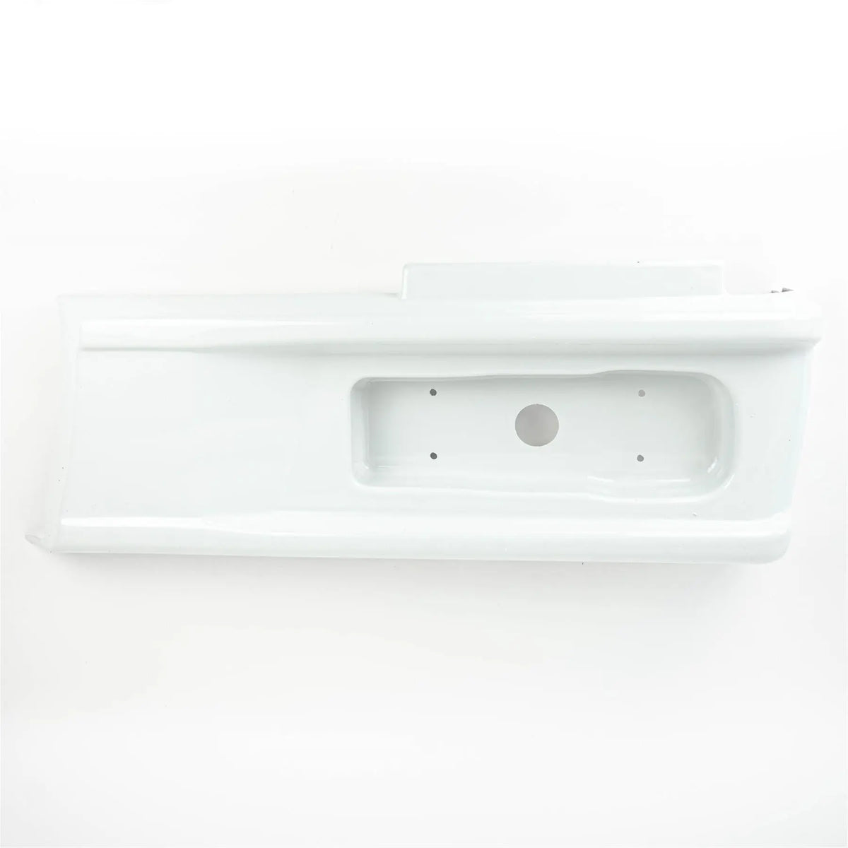 A white Elddis Encore rear offside bumper light panel.