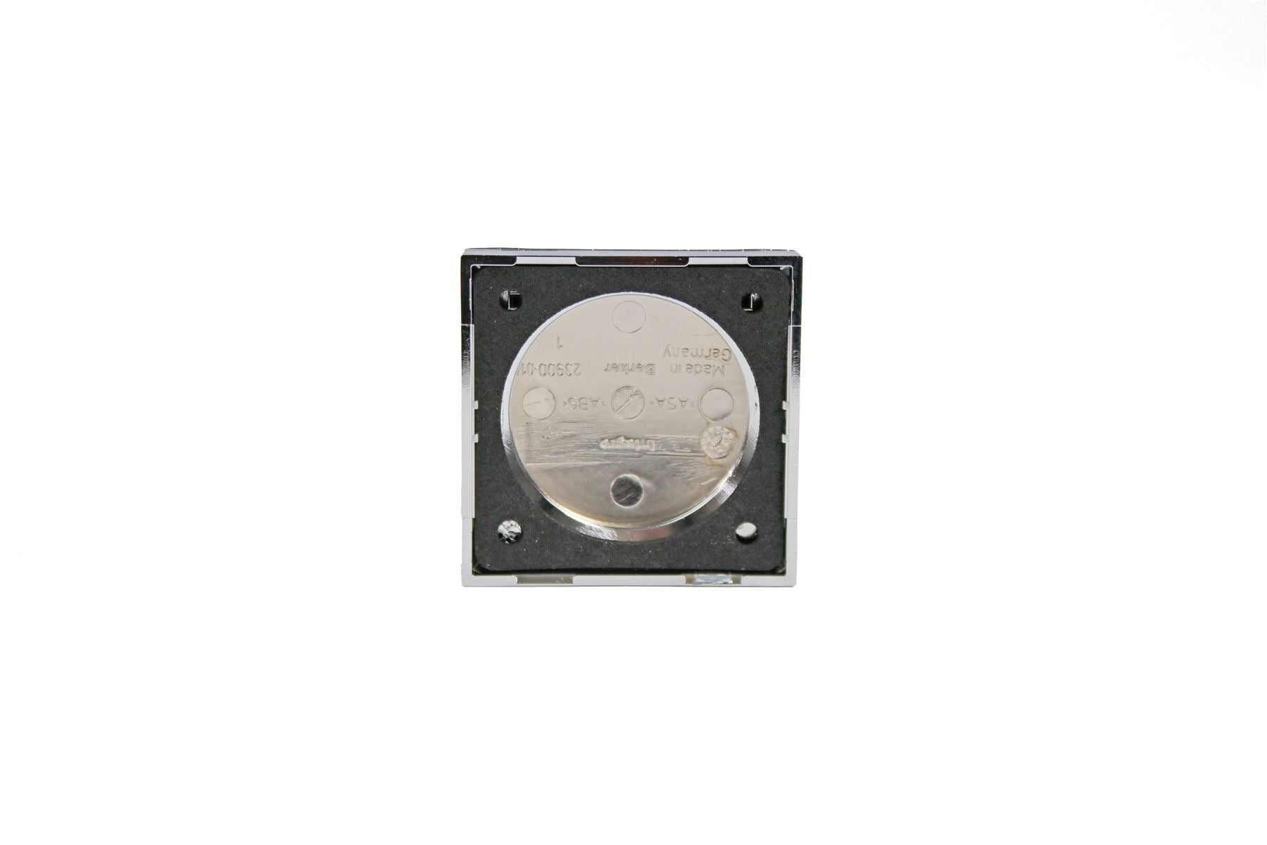 Berker Frame with Hinged Lid - Chrome