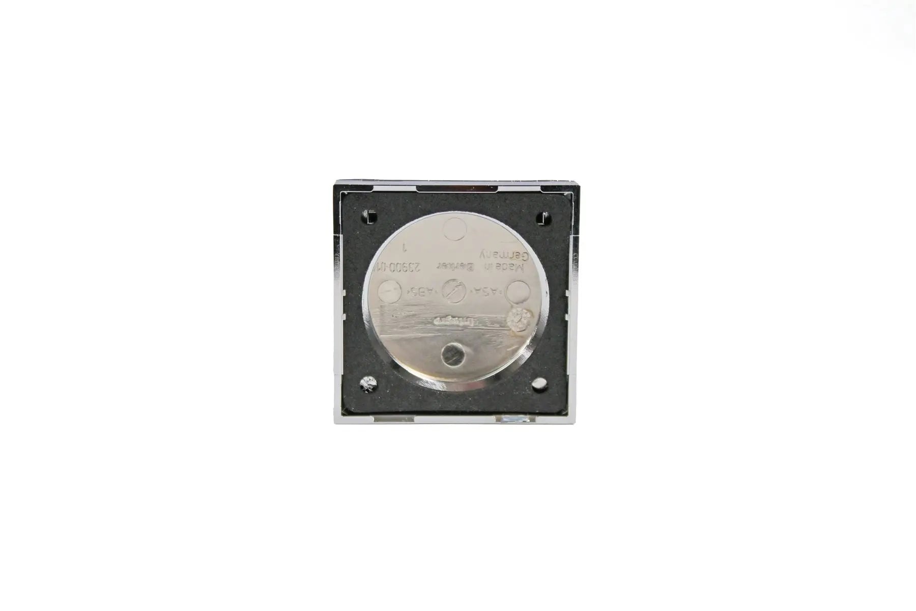 Berker Frame with Hinged Lid - Chrome Berker