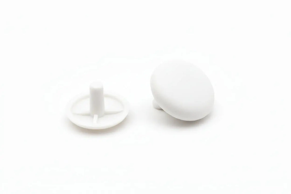 A white Dethleffs motorhome trim cap cover.