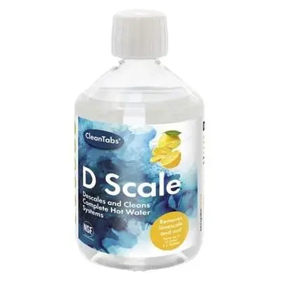 A 500ml bottle of D-Scale Cleaner and Descaler