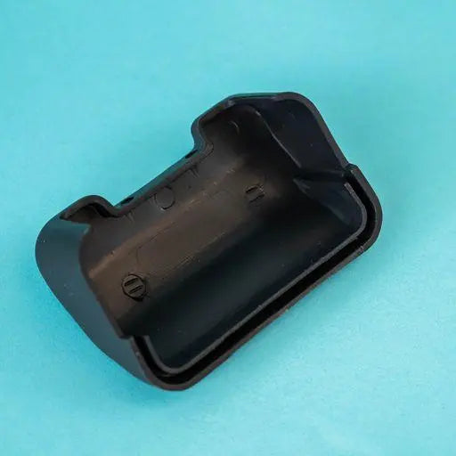 A black Roller Team motorhome internal door lock.