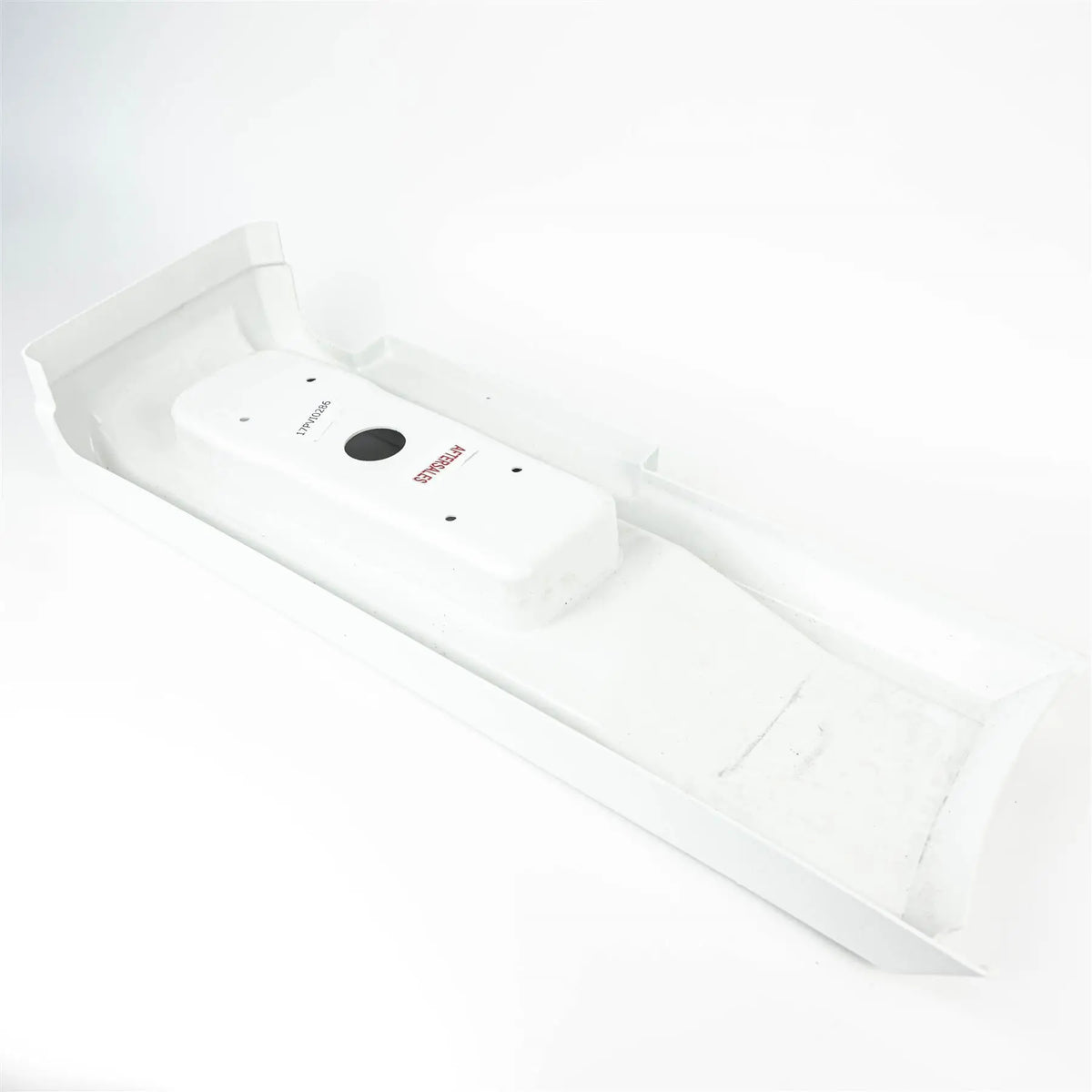 A white Elddis Encore rear offside bumper light panel.
