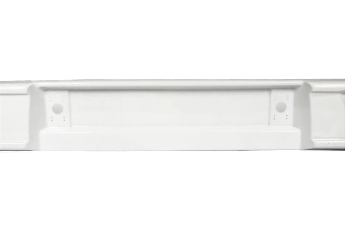 A white Elddis Accordo Rear Lights Bumper Panel.