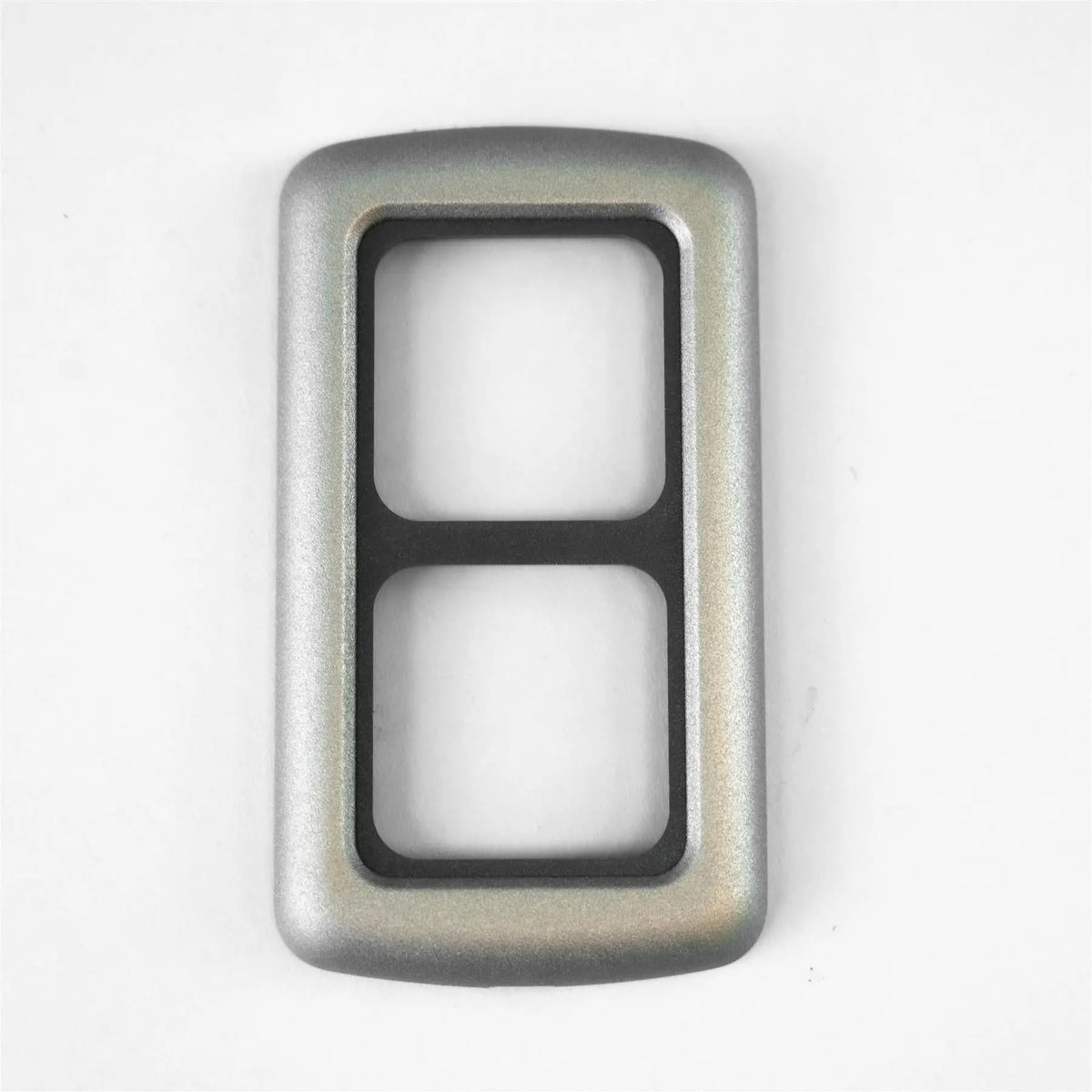 A grey CBE double socket outer frame.