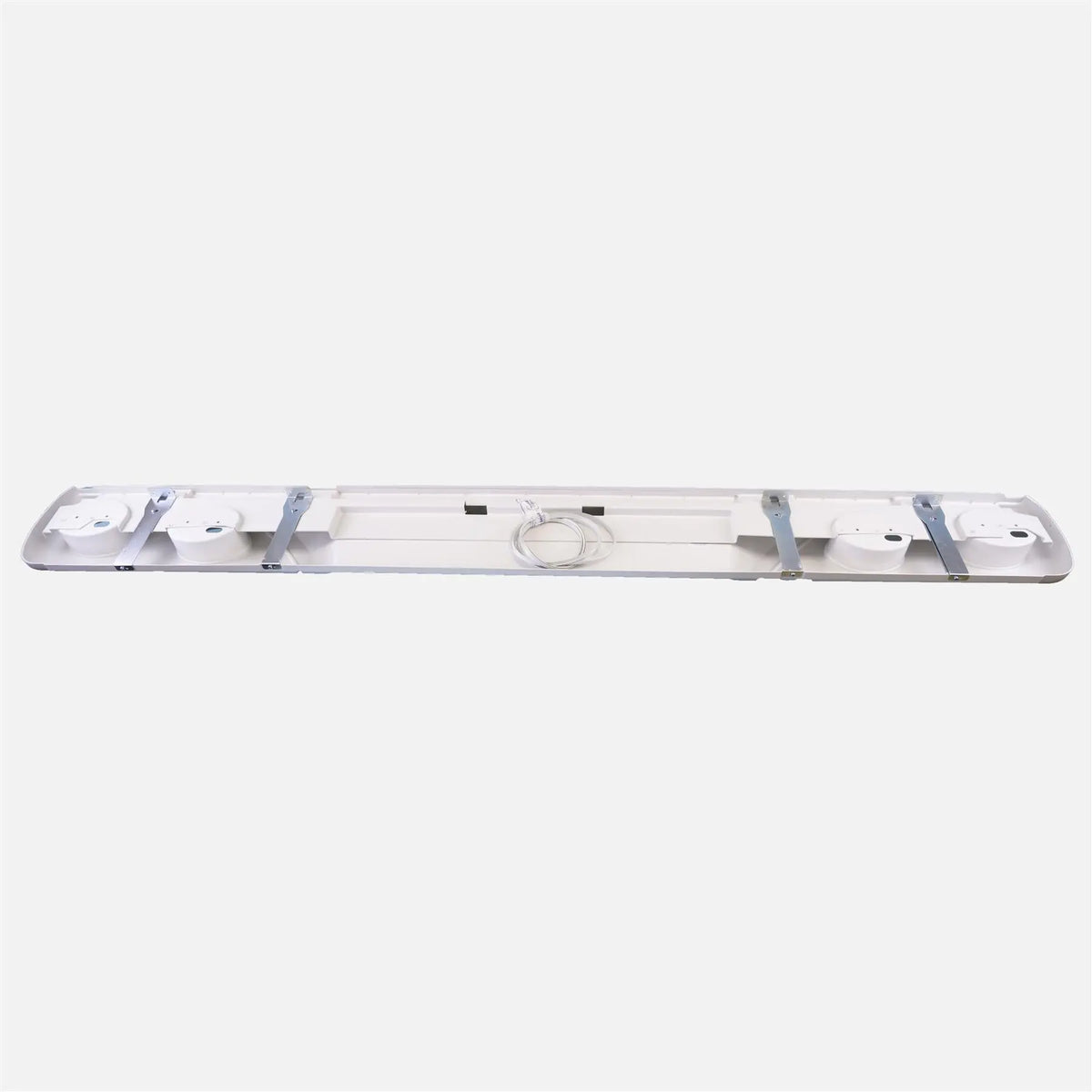 A white Roller Team Autoroller motorhome rear bumper.
