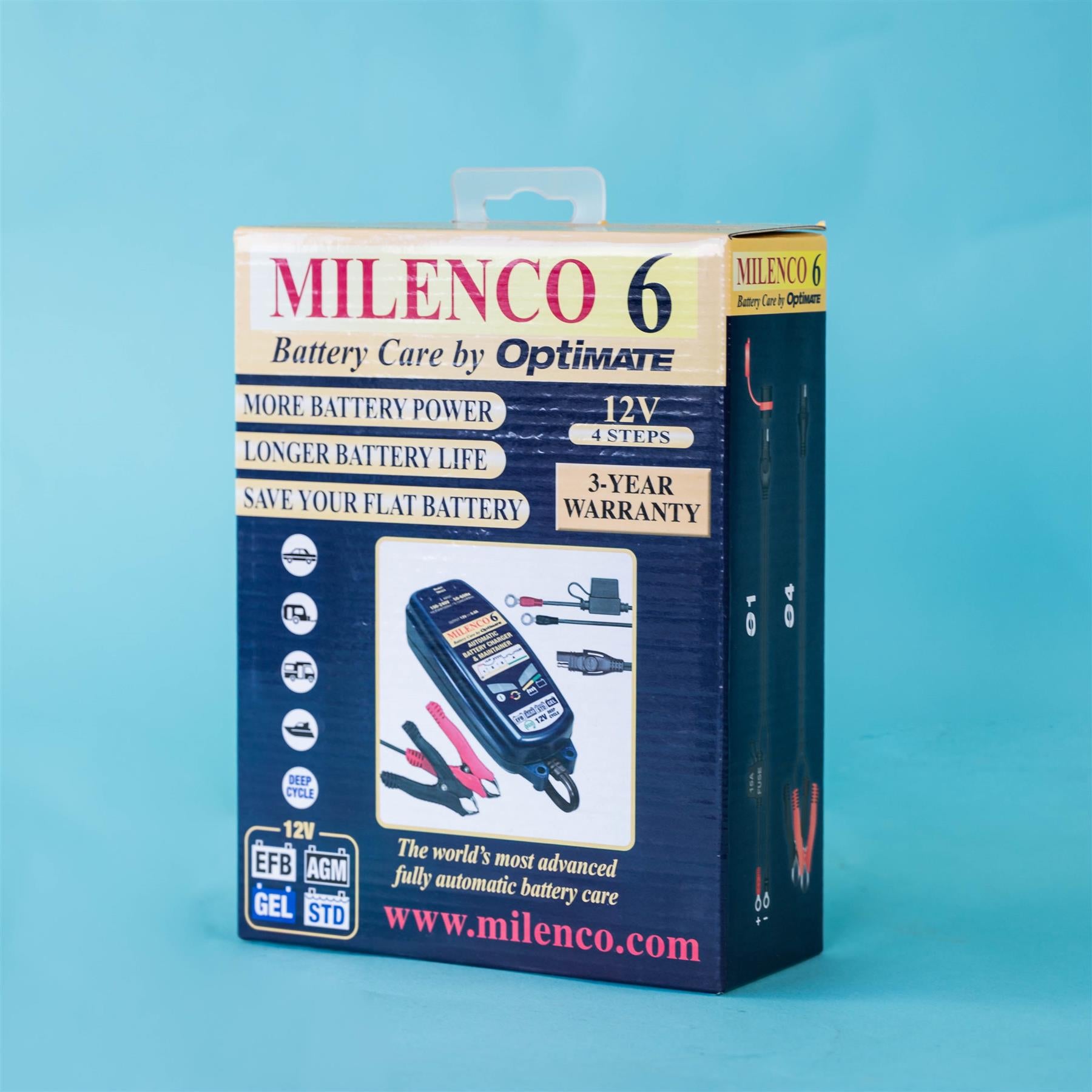 Milenco 6 by Optimate battery smart charger