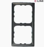 C-Line CSM Range 2 Way Face Plate in Grey