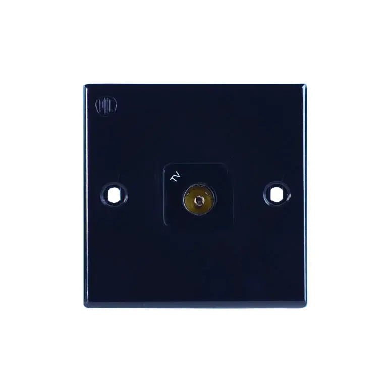 POWERPART C-Line TV Socket - Black C-Line