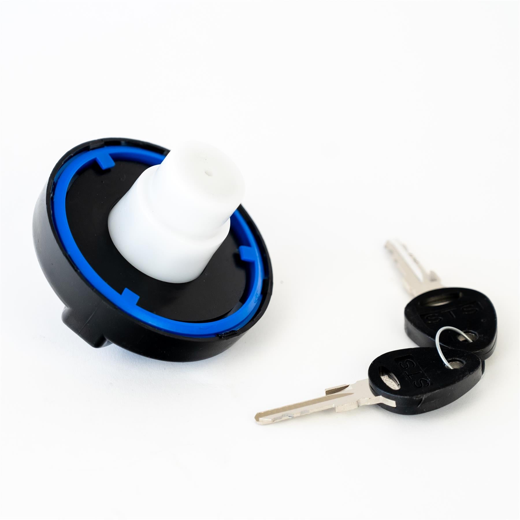 Fresh water cap lock and key (black)
