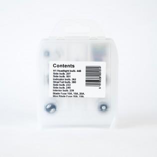 Motorcaravan Bulb fuse kit with H1 headlight bulb w4