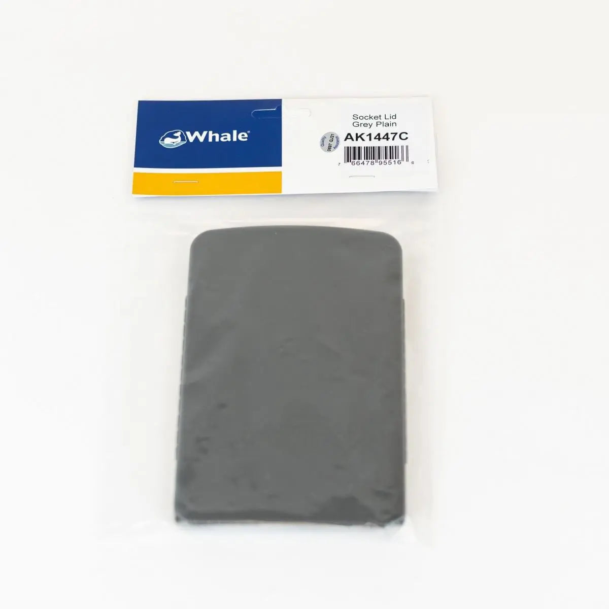 Whale socket lid plain grey Whale