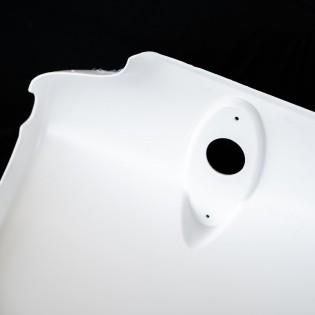 Set of side pods for rear bumper on a Dethleffs Trend motorhome.