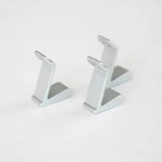 A pack of three Dethleffs motorhome hooks.