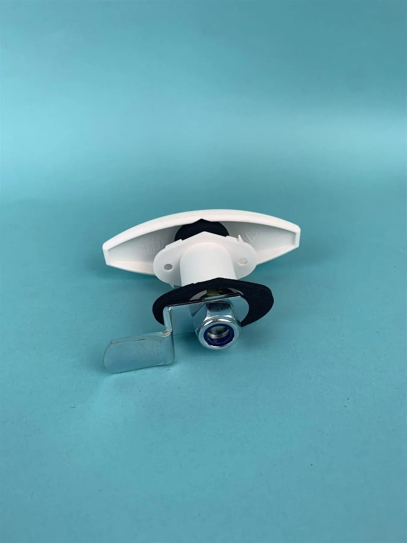 White FAP Oval Lock With Key FAP