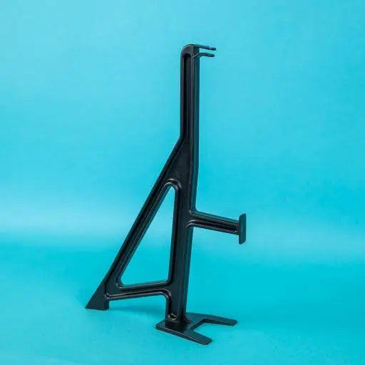 A black Roller Team motorhome skirt support.