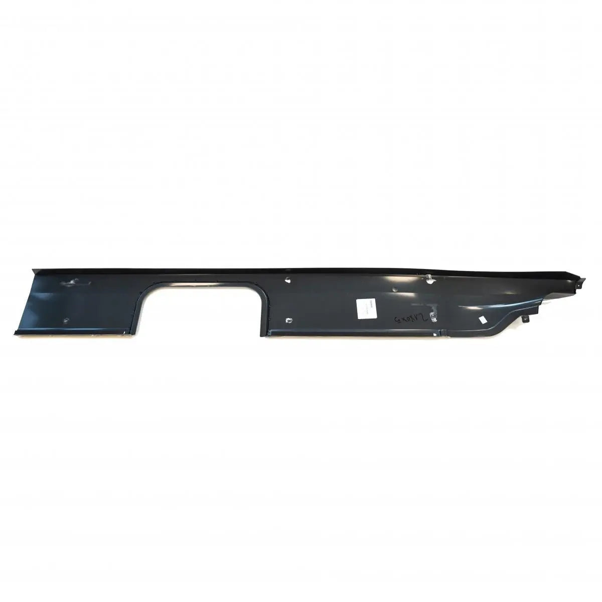 A grey offside Roller Team Zefiro 690 motorhome front skirt.