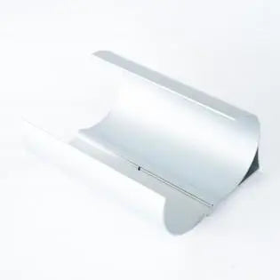 A chrome Dethleffs motorhome kitchen roll holder.