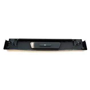 A black Roller Team Zefiro motorhome rear bumper.