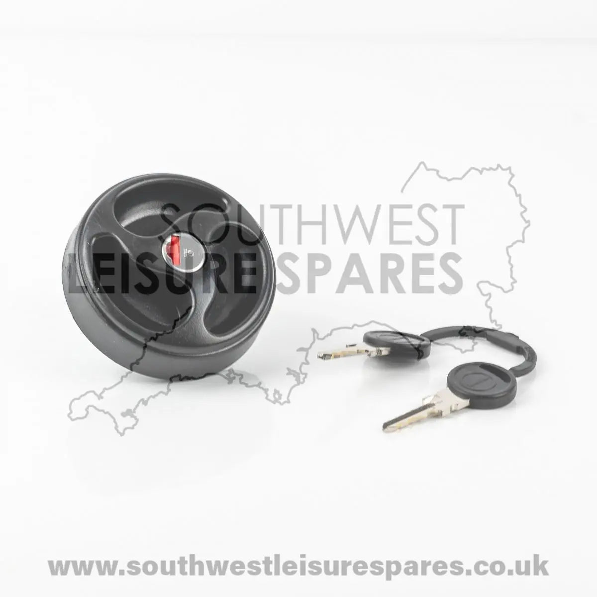 Black Lockable Water Tank Filler Cap Vented c/w Keys Caravan Motorhome ES2150 Pennine Leisure Supplies