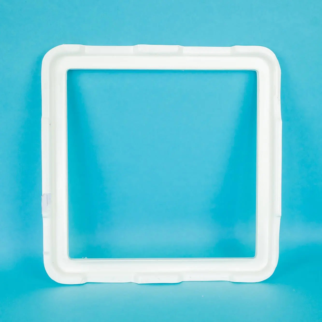 A white 280mm x 280mm Auto-Trail Tribute motorhome roof gasket.
