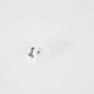 A white retainer catch for Roller Team and AutoTrail motorhomes.