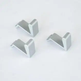 A pack of three Dethleffs motorhome hooks.
