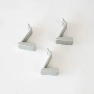 A pack of three Dethleffs motorhome hooks.
