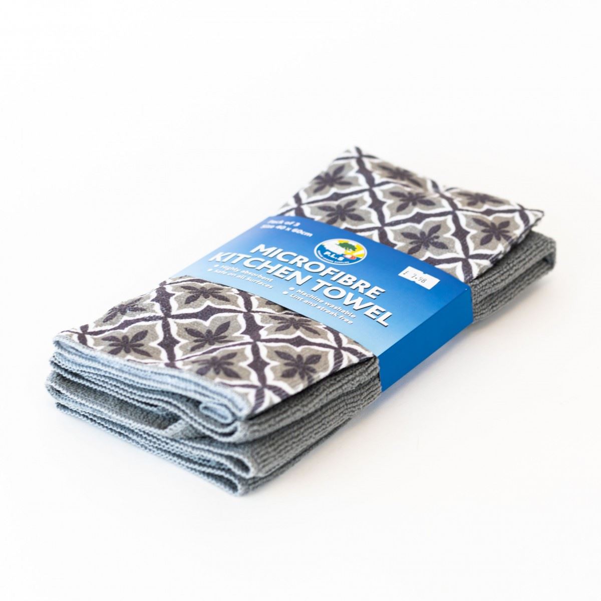 Microfibre kitchen towels grey