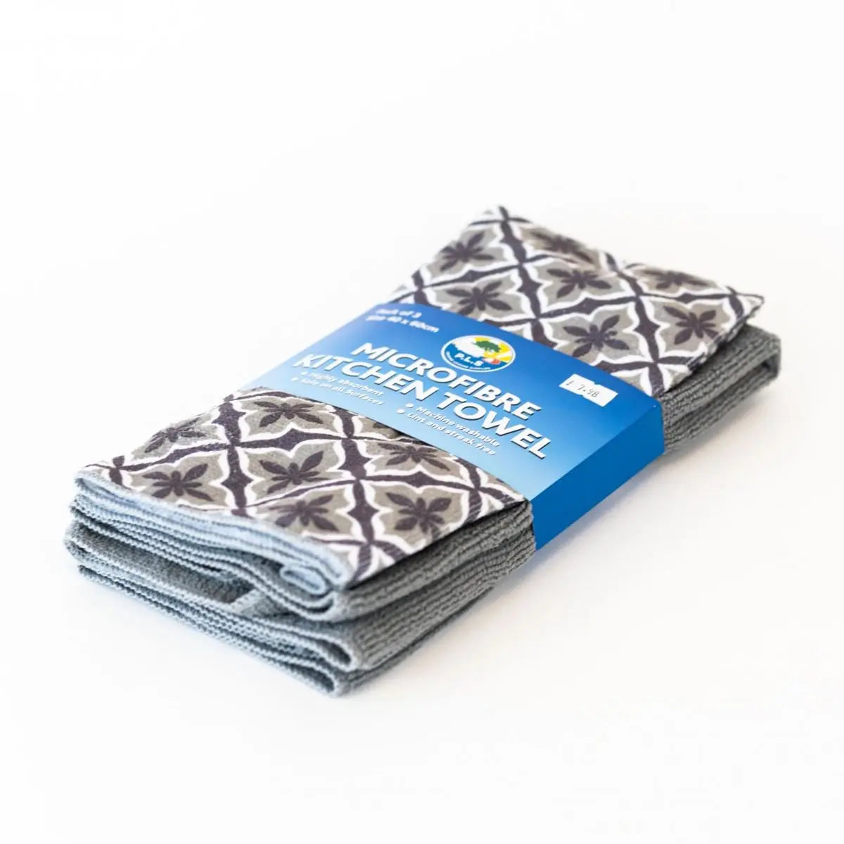 Microfibre kitchen towels grey Pennine Leisure Supplies