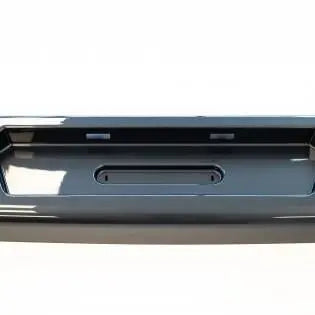 A black Roller Team Zefiro motorhome rear bumper.