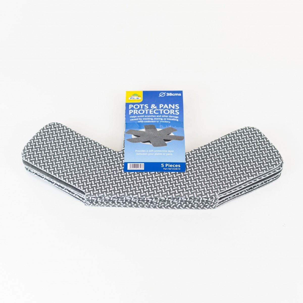 copy of 5 piece pots and pans protectors grey 38cm
